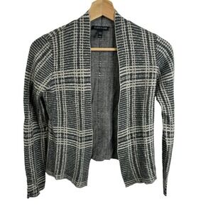 Eileen‎ Fisher Gray long sleeve Cardigan top  Medium Merino Wool Open front